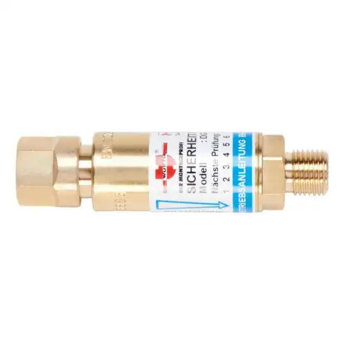 Osigurač povrata gasa, svi gasovi, 3/8' levi