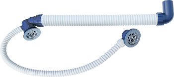 Gibljivi armirani sifon : odliv-preliv za kadu,