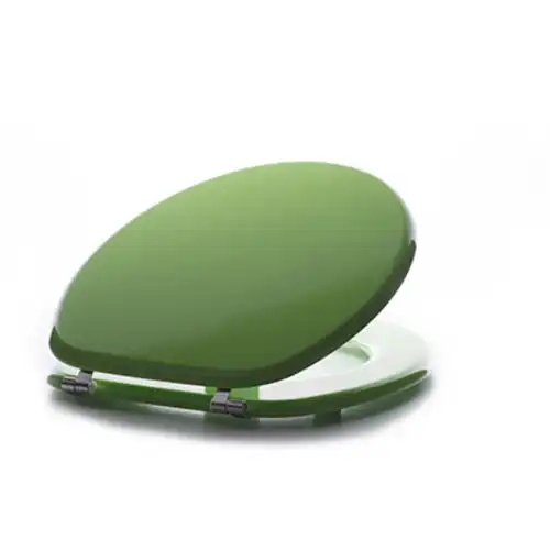 WC daska, lakirani medijapan, Svetlo Zelena, Inox