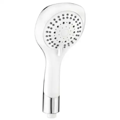 CARBALO Ručka tuša, bela, 5 vrsta mlaza, prečnik 1