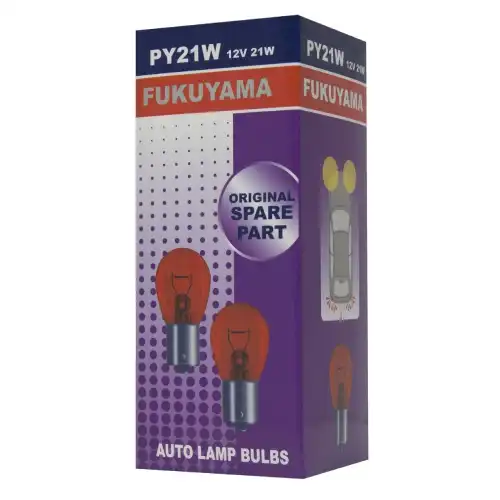 FUKUYAMA Sijalica PY21W - 12V 21W - BAU15S, Žuta,1