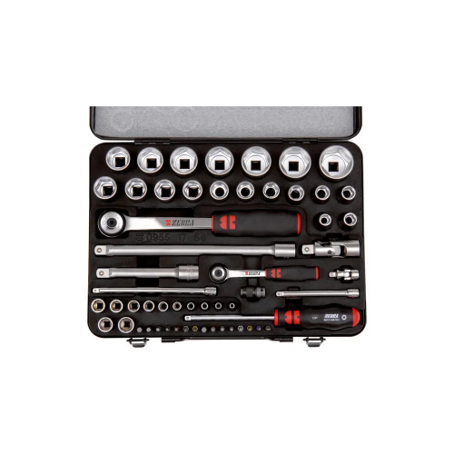 Set ZEBRA nasadnika 6-ug. 1/2' 1/4'' 56kom.