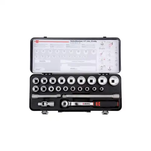 Set ZEBRA nasadnika 1/2', 6-ugaoni OK10-32, 23kom.