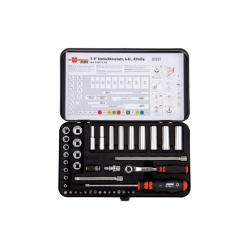 Set ZEBRA nasadnika 1/4', 6-ugaoni, OK4-14, 42kom.