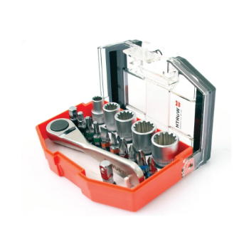 Set umetaka i nasadnika sa račnom, 17 komada