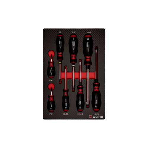 Set ZEBRA odvijača udar.kap. šlic/PH COneopr 8kom