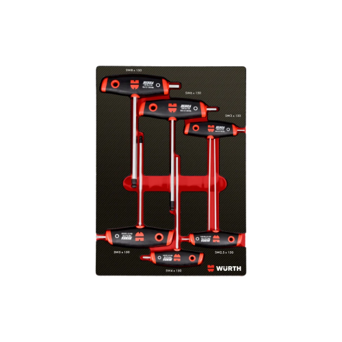 Set T-ključeva, sa šestougaonom glavom, 6 kom