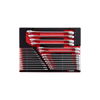 Set Zebra okasto viljuškastih ključeva 6-34, 27kom