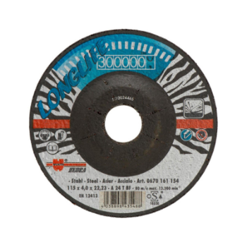 ZEBRA brusna ploča za čelik LL plava 115x4,0/22,2