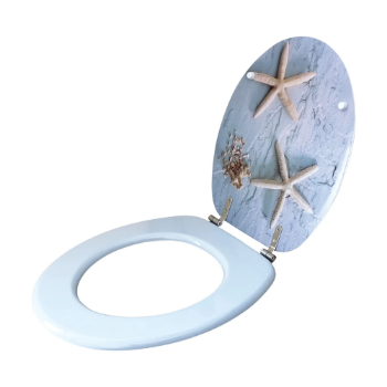 WC daska, lakirani medijapan, dezen STAR FISH, Ino