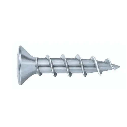 Vijak za PVC sa upuštenom glavom, belo pocinkovan