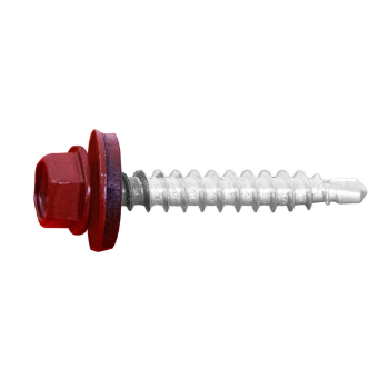 Vijak samobuš. sa podl. met4,8x25 RAL3009 t.crveno