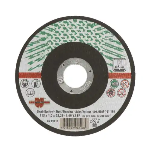 Rezna ploča za prohrom, zelena 115x1,0/22,2