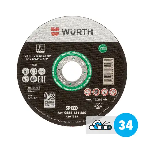 Rezna ploča za prohr.ZEBRA Speed zele.230x1,9/22,2