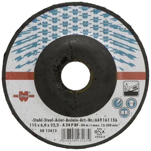 Brusna ploča za čelik, plava, 125x6,0/22,2