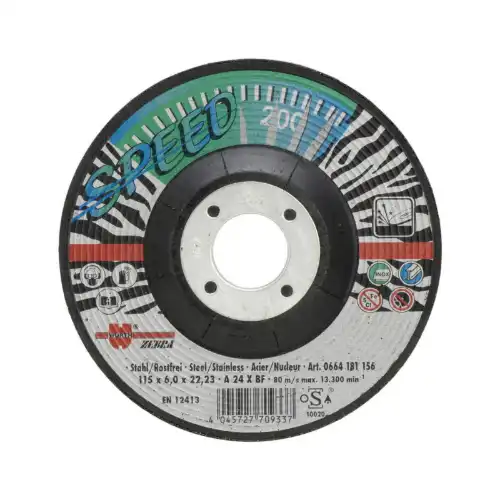 ZEBRA brusna keramička ploča za čelik/proh. 115x6