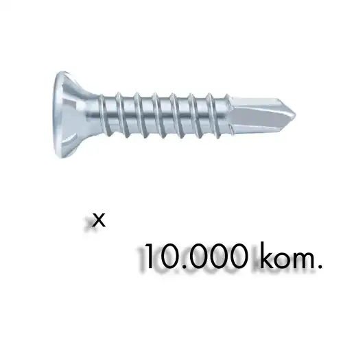 Samobušeći vijak up.glava PH2 č.b.poc. 3,9x1910000