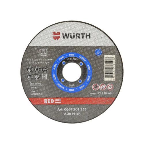 Rezna ploča RED LINE, 125 x 1/22,23 mm, čelik