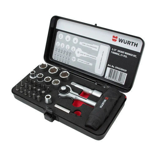 set nasadnih ključeva, T račna, 29 komada