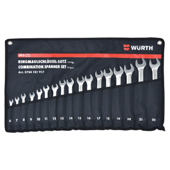 Fotografija Set Red Stripe okasto-viljuškastih ključeva, OK 6-22, 17 komada