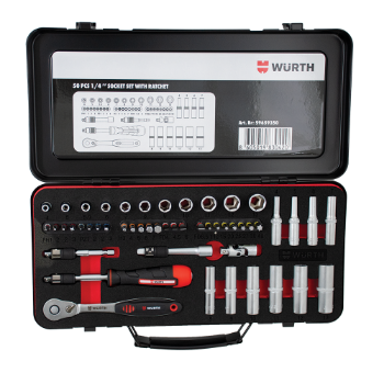 Kombinovani set alata 1/4'' račna-odvijač, 50 kom