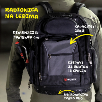 Fotografija DEFENDER Ranac za alat, sa nepromočivim dnom WR2