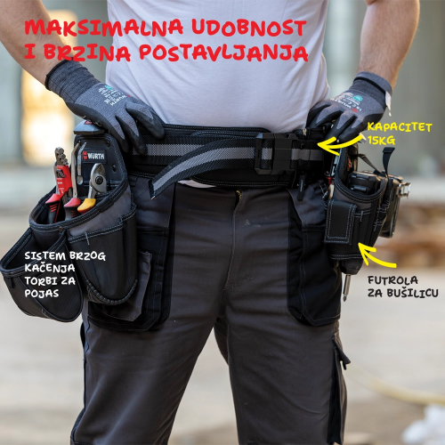 Fotografija TITAN Trodelni radni pojas, nosivost 15 kg