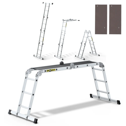 Fotografija Merdevine aluminijumske multifunkcionalne sa platformom, 4x3